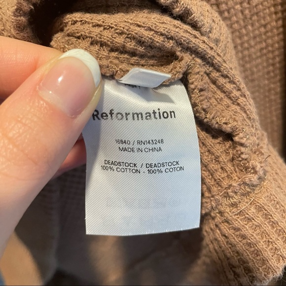 Reformation Brown Ribbed Pajama Set - Picture 6 of 6